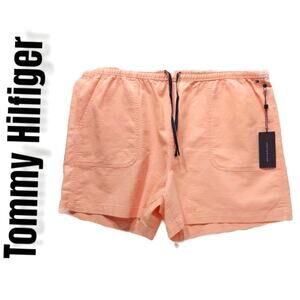 Tommy Hilfiger Sneaker Shorts Size XL Cotton Candy Pink Barbie High Waist New